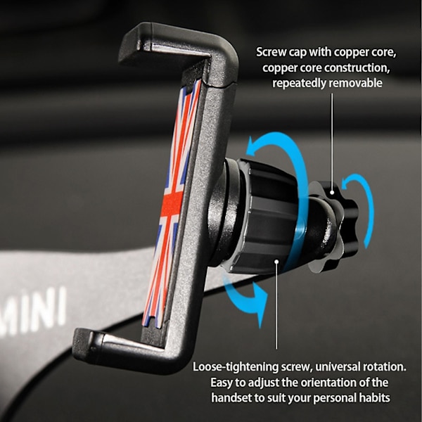 Mobiltelefonholder til bil for Mini Cooper R56 R57 R55 Countryman R60 R61 F56 F55 F60 Clubman F54 Innvendig Brakett Tilbehør