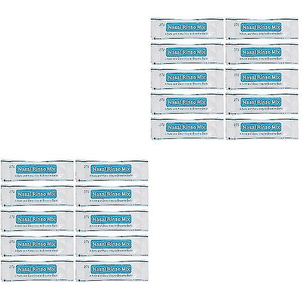 200 pakkausta Nenäsuolapaketti Nenäpesu Puhdistustyökalu Kiinteä suolapaketti Nenähuuhtelusekoituspakkaus