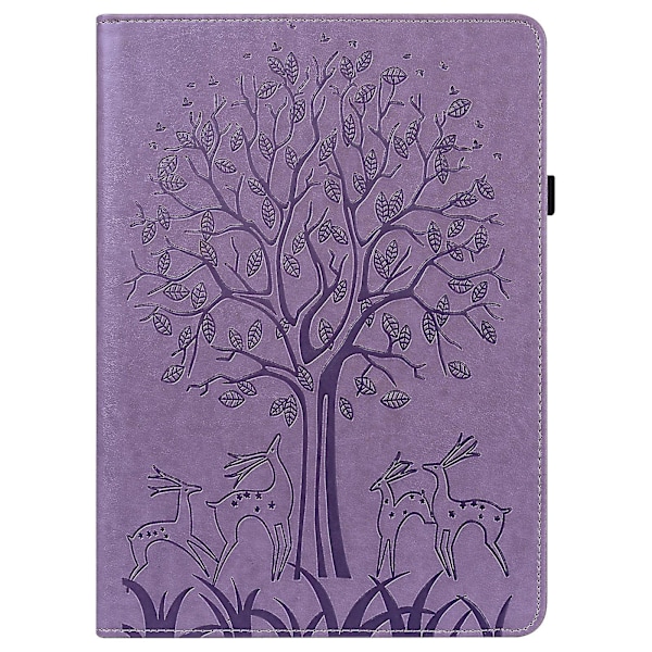 För Samsung Galaxy Tab A 9.7 T550 / T555 Läder Tablet Fodral Purple