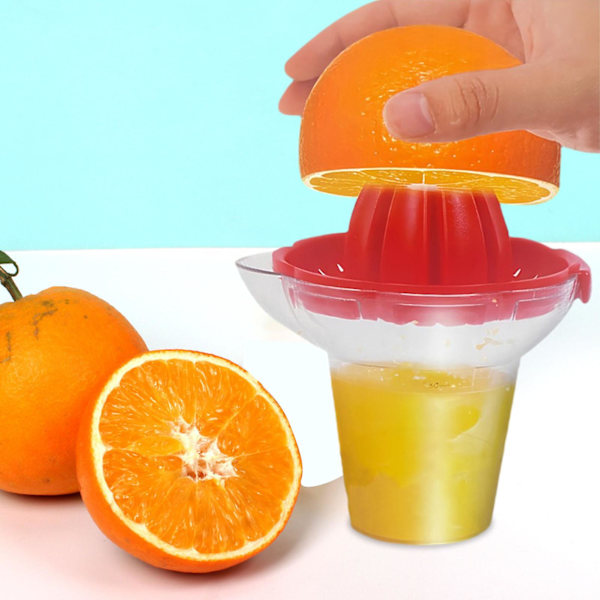 Manuell Juicer Enkel Juicing Arbeidsbesparende Lekkasjesikker Masse Juice Separasjonsfilter Matkvalitet Anti-sprekk Bærbar Kjøkken Sitron Appelsin Presse Juicer