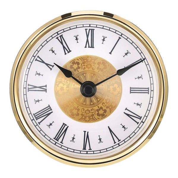 Classic Clock Craft Indsæt Ure Bevægelse Quartz Diameter 80mm Antal Golden frame fancy R