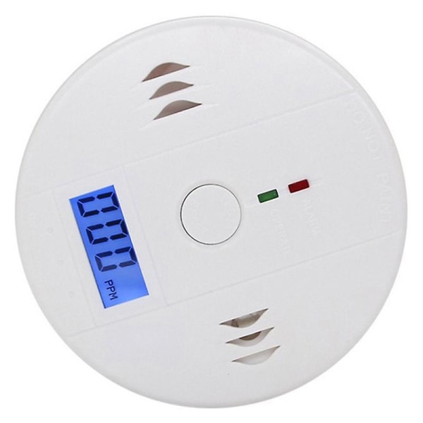 Lcd Carbon Monoxide Co-detektor Forgiftningsgasssensor Monitor Advarsel Alarmsett Shytmv One Size