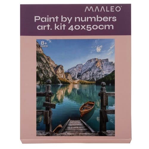 Mal efter nummer sæt - 40x50cm - Bådebro 740