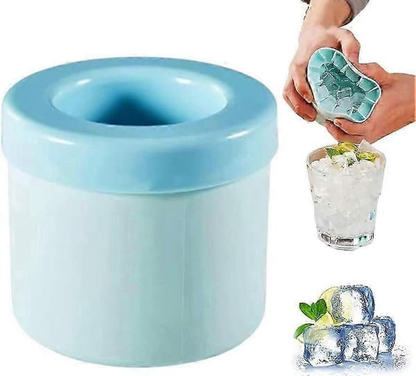 Sylindrisk silikonisbitform, mini 3D isbitmaskin Blue