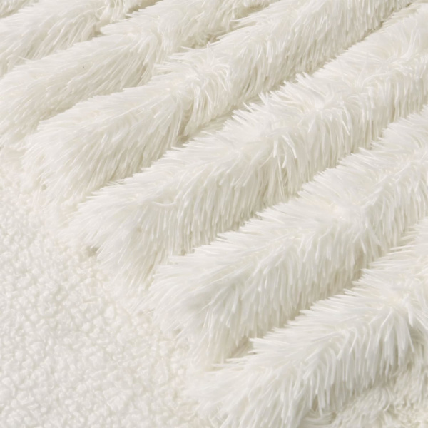 Shaggy Langpels Kunstig Pels Tæppe, Fuzzy Pled 80*120cm