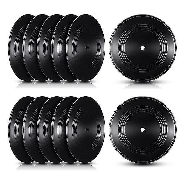 Blanke Vinylplater 7 Tommer CD for Veggdekorasjon (12 stk) -yu