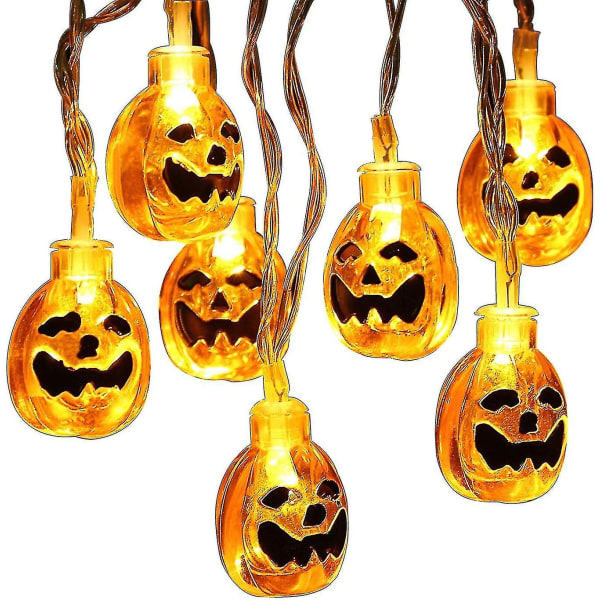 Halloween Lights 30 Led 11,48 Ft 3d Jack-o-lanterne