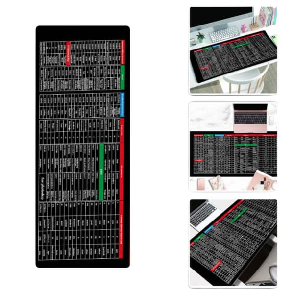 Stor musematte med Word/Excel/PowerPoint snarveier Skrivebord P 80*30*0.3cm 1st
