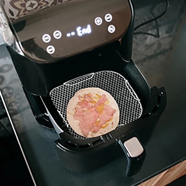 Luftfriturestativ i rustfrit stål, stabelbar toastkurv til flere formål, tilbehør til luftfriture