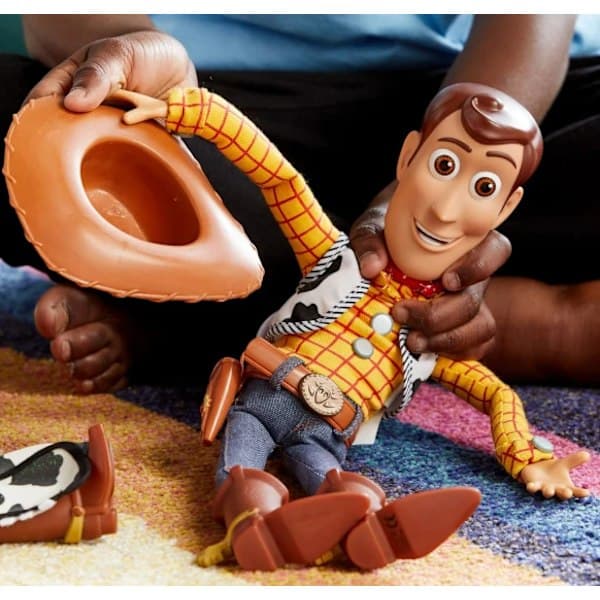 Woody Interactive Talking Action Figure, 38 cm, With Over 10 English Phrases, Interacts With Other Figures, Removable Hat