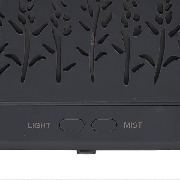 200 ml æterisk oliediffuser udhulet lydløs diffuser med flammeeffekt og fjernbetjening til søvn, arbejde, studie 100-240V EU-stik