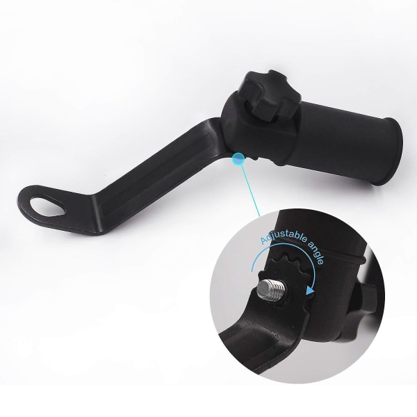 2 stk 10 mm bolt Motorsykkelspeilforlengerfeste Mobiltelefonkonvertering Forlengelsesfestebrakett Adapt