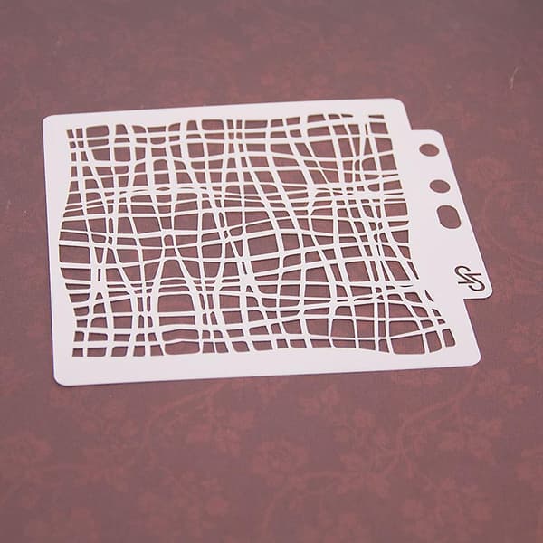 Net Design Stencil Skabelon Maleri Scrapbooking Prægning Stempling Album Kort
