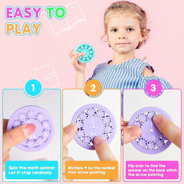 Matematik Fidget Spinnere, Sensorisk Spinner Legetøj, Nummer Pædagogisk Legetøjs Puslespil A
