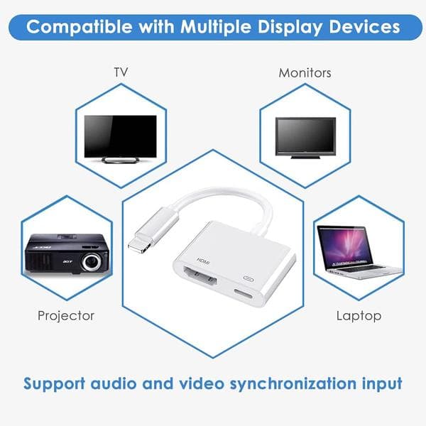 Apple Lightning Digital AV-adapter Apple MFi-certificeret