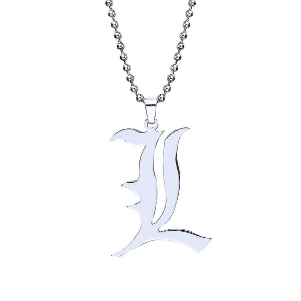 Classic Double L Halsband Hip Hop Smycken Tillbehör Death Note Hänge Kvinnor