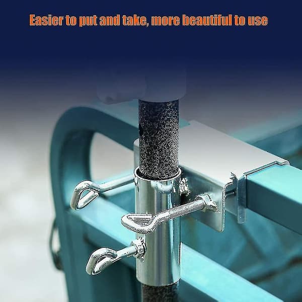 Paraplystativ, Parasolholder Balkonrækværk, Balkonparasolstativ