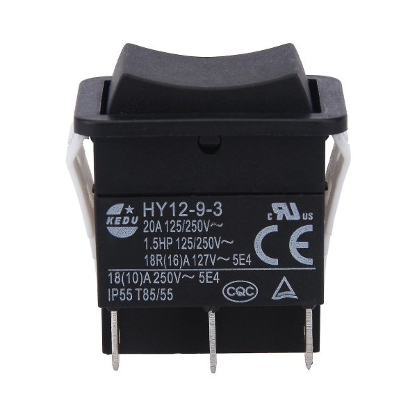 Hy12-9-3 Elektrisk holdbar lille lysbue On Off Vippekontakt Industriel trykknap