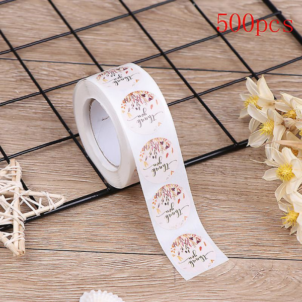 500pcs/roll Thank You Stickers For Seal Label Sealing Sticker Decoration Sticker