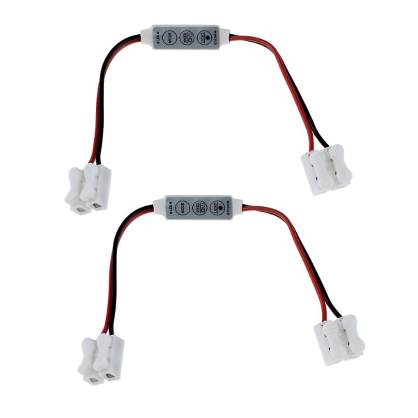 2x LED Strobe-kontroller blinkende mønstre og hastighetsjustering
