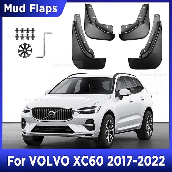 För Volvo Xc60 2017-2022 2021 4st Stänkskydd Stänkskydd Stänkskydd Stänkskydd Fram Bakskärm Auto Styline Biltillbehör