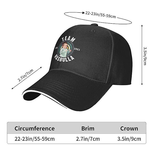 Muodikas hauska Hasbulla Hasbullah baseball-lippis unisex aikuisten Mini Khabib säädettävä isähattu naisille miehille hip hop Navy Blue Baseball Cap