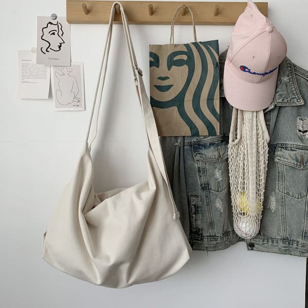 Canvas skuldertaske