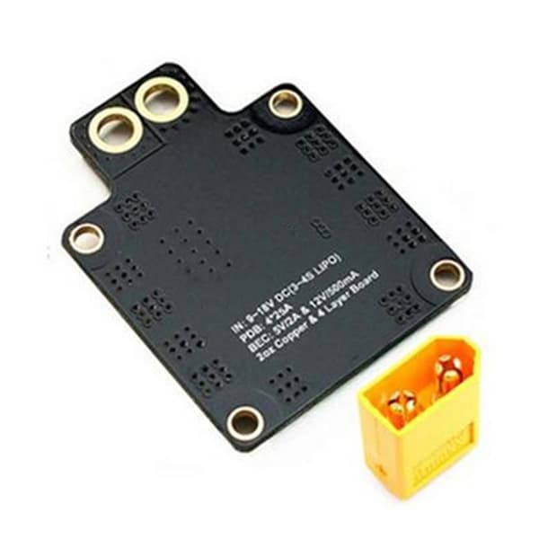 PDB XT60 Drone Virranjakelulevy W/ BEC 5V 2A 12V 0.5A RC FPV:lle