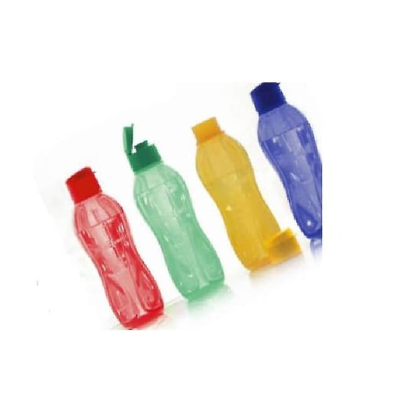 Tupperware Eco Bottle Flip Top 1l Blå/rød/sort/gul/grøn Black OneSize