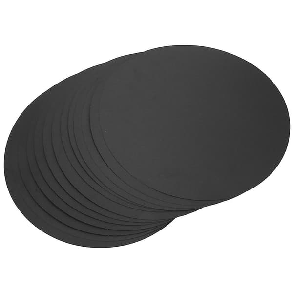 20 stk Blanke Runde Papir Tykkere Håndtegning Skitse DIY Papkarton Håndværk Sort Papir