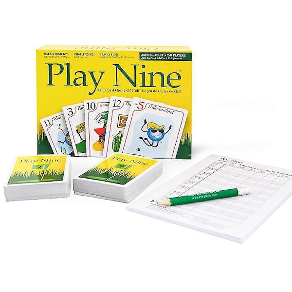 PLAY NINE Spil ni runder golf kort brætspil fest multiplayer kort