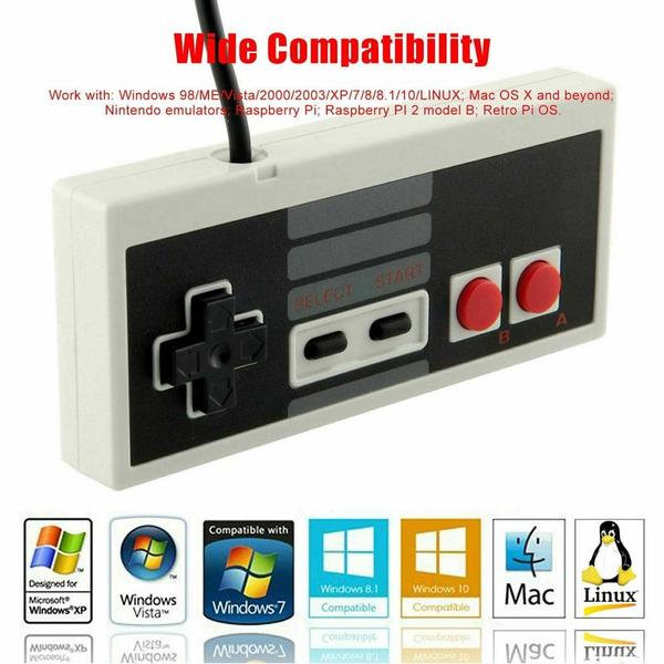 2-pack NES Classic-kontroller för Nintendo Classic Mini Edition, Klassisk