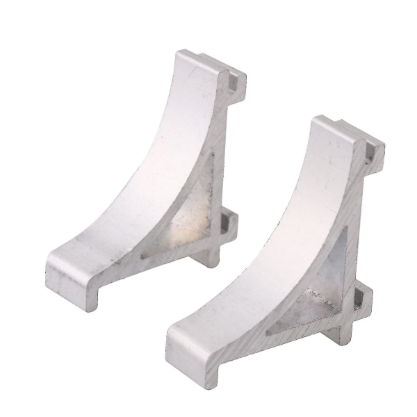 10 stycken 2,3 cm aluminiumlegering silver kylskåpshyllstödshäckar