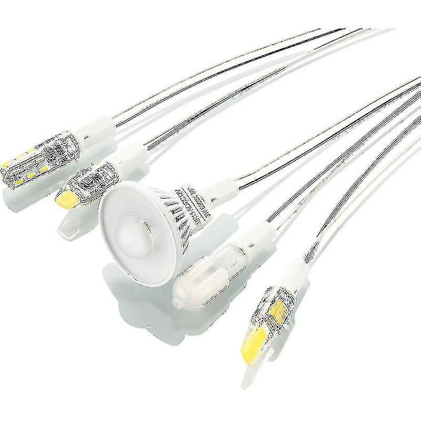 25 kpl G4-lampputelineitä G4-kantainen lampun pidike keraamisella pidikkeellä G4-led-halogeenilampulle, 10 cm kaapeli
