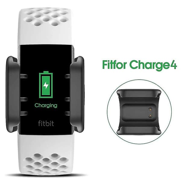 Oplader Kompatibel med Fitbit Charge 4 Udskiftning USB Oplader Adapter Opladerkabel