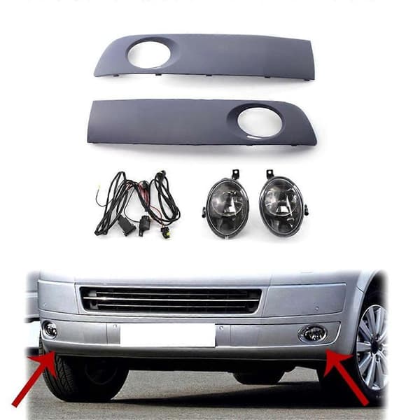 Tåkelysmontering for Transporter T5 T6 2010-2015 Tåkelys med grillkabelsats