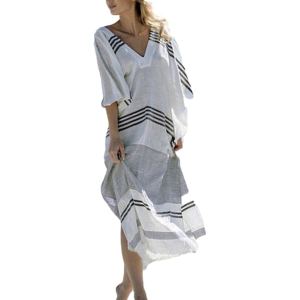 Dame Badedragt Bluse Etnisk Print Lang Nederdel