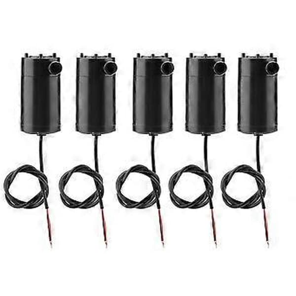 5 st/set DC 3V -5V Mini Vattenpump Dränkbar för Akvarium Fontän