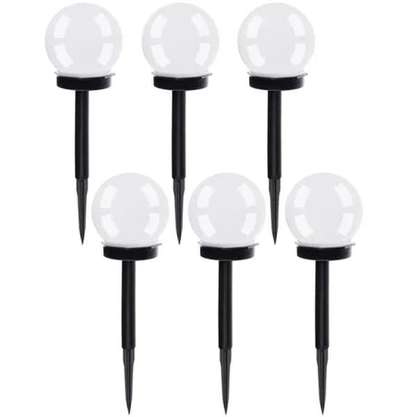 LED havelamper med solceller – 6-pak