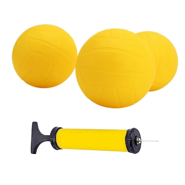 Spike Udskiftningsbolde Roundnet Spilbolde til Baghave til Pool Græsplæne Bea Yellow 3.5 Inch 3pcs