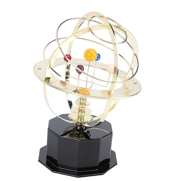 Solarsystem Skrivbordsdekor Retro Metallhantverk Solarsystem Planet Ornament Pedagogisk Leksak