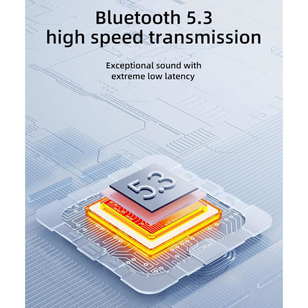 Langattomat Bluetooth-kuulokkeet korvan yli mikrofonilla, melua vaimentavat kokoontaitettavat kevyet kuulokkeet, upea basso urheiluun, matkoille ja kuntosalille
