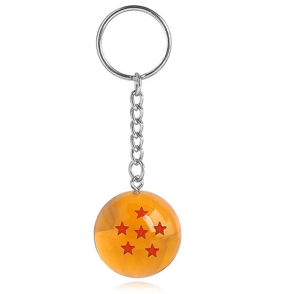 Anime Dragon Ball Series Nøkkelring Charms Tilbehør 1 2 3 4 5 6 7 Star Dragon Balls Cosplay Nøkkelring Anheng Holder Leker Gave 6 star