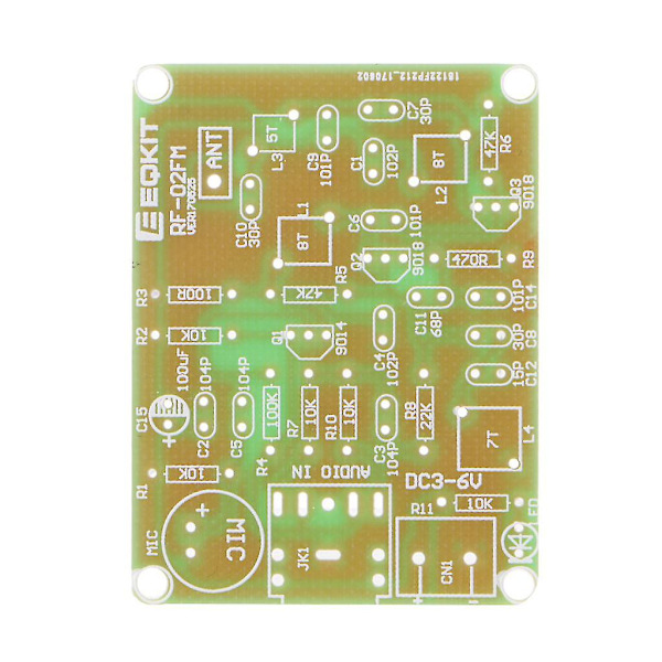 DIY Kit 88-108mhz FM Transmitter Frekvensmodulation Trådløs Mikrofonsæt