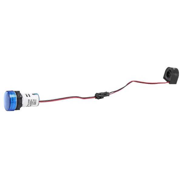 Mini Digital Voltmeter Amperemeter 22mm Rund AC 50-500v 0-100a Amp Volt Spændingstester Meter Dobbelt LED