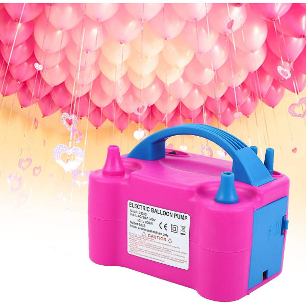 240v elektrisk luftdubbel jetblåsare del ballongpumpuppblåsare Elektrisk ballongpump ballonguppblåsare för ballonger