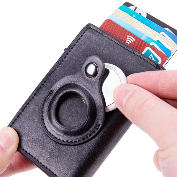 airtag plånbok lommebok korthållare kort RFID blå