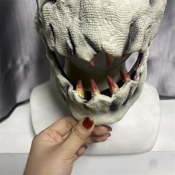 Halloween Uhyggelig Ond Dæmon Latex Maske Devil Cosplay Horror Party Fancy Dress Up Prop Face Cover