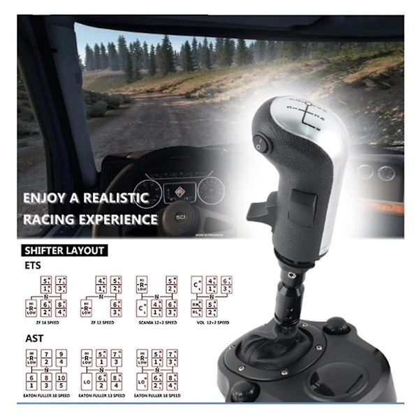 Est2 Växelknopp USB-spel 18 Växlar Växelknopp 3 Växla Ersättning Skrs För G29 G27 G25 Th8a