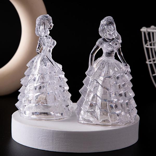 Julegave Udsalg og Clearance Ny Lysende Akryl Farverig Prinsesse Natlampe Jule Dekorativ Natlampe